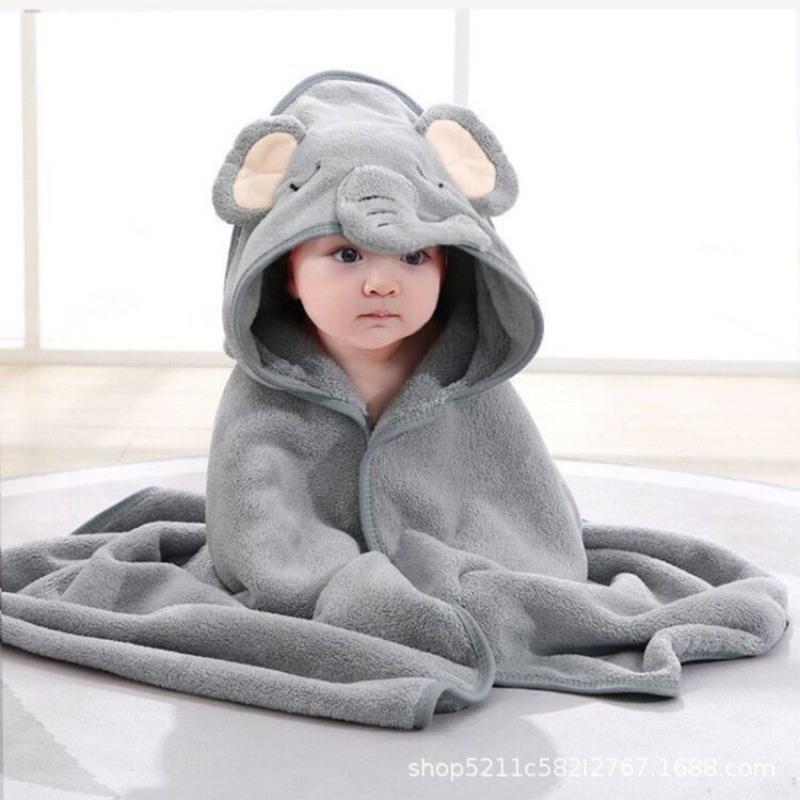 Baby Hooded Shower Towel Bath Towel Strong Absorbent Quick Drying Soft Bathrobe Blanket Poncho Breathable Infant Cape