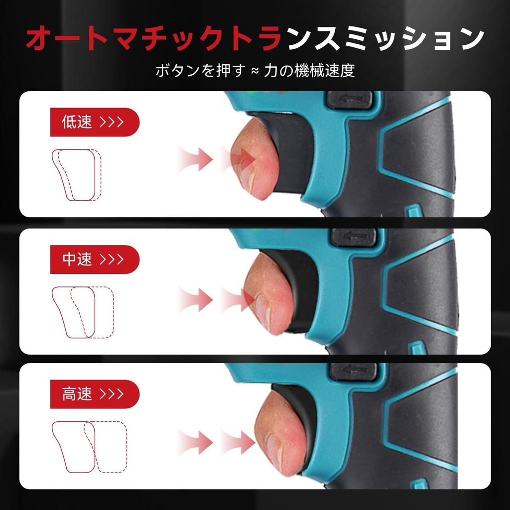 ONEVAN Cordless Hammer Compatible with Makita 18V Hammer Brushless Variable for Drilling and Chiseling and Wood Unit 2 Drill, Drills, Motor, Speed,