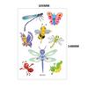 Kinder Tattoos Aufkleber Glitzer Goldstaub Cartoon Schmetterling Regenbogen Insekt Sonnenblume Farbset Niedliche Aufkleber