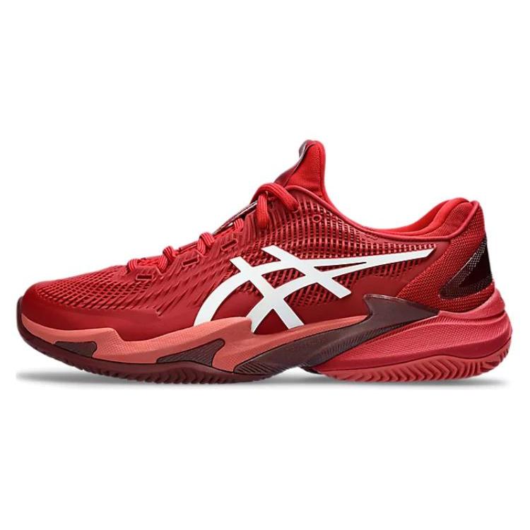 

New Asics Court Ff 3 Novak Clay Cranberry White 1041A362-962 45