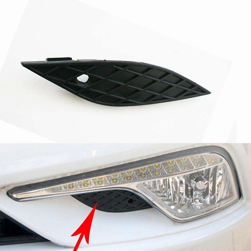Fog Light Cover For Hyundai Sonata 2013 2014 2015 Fog Lamp Shell Vent Car Front Bumper Grille Driving Lamp Cover Driver Side