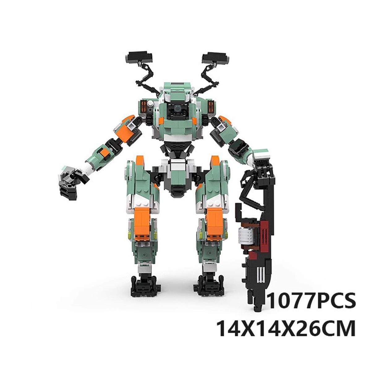 

Mecha Warrior Robot Building Blocks Machine Soldier Armor Model Assembly Bricks Ornament Kid Creative Bithday Toys Gifts