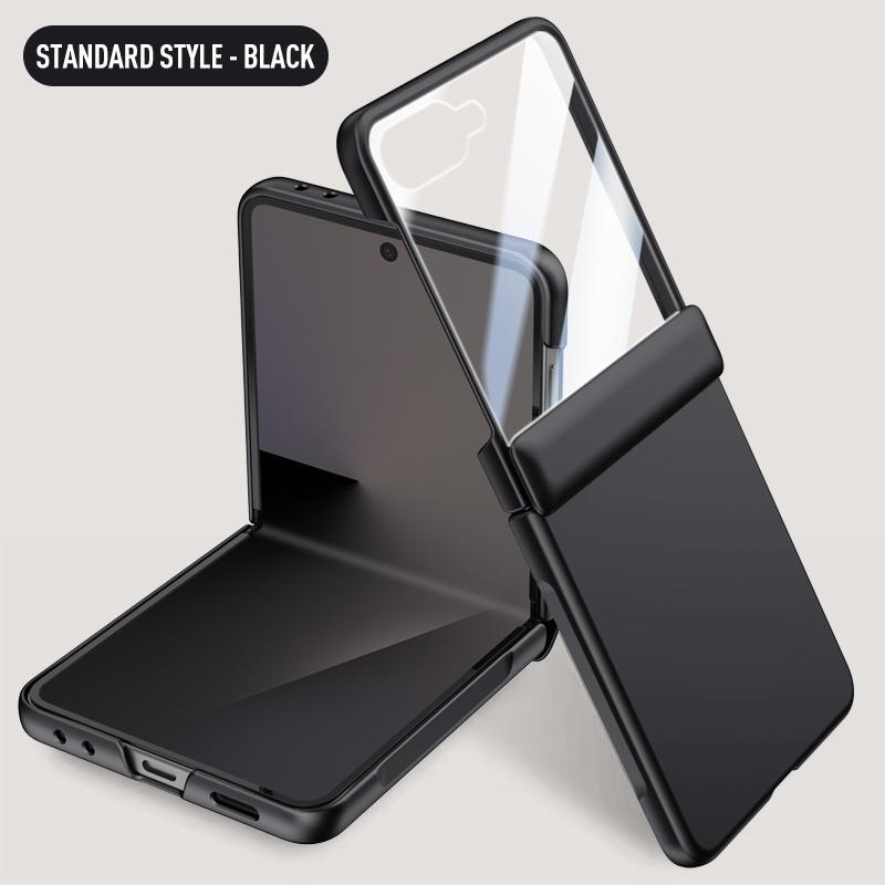 For Magsafe Wireless Charging Matte Frosted Phone Case For For Samsung Galaxy Z Flip 7 5G Hinge Screen Protect Film Shockproof Cover