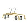 5 PCS Solid Wood Non-slip Hangers Bamboo Wood Ply Pants Clip Hanger Adult Trousers Organizer With Pant Clips Wooden Pants Rack