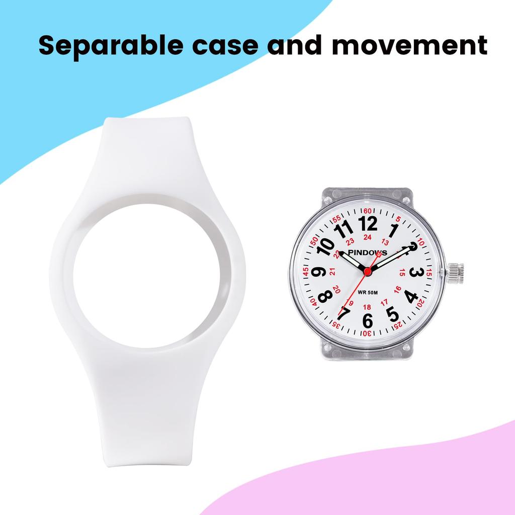 PINDOWS Women's Watch, Perfect for Medical Professionals, Students, and More, Sport Analog Quartz Watch