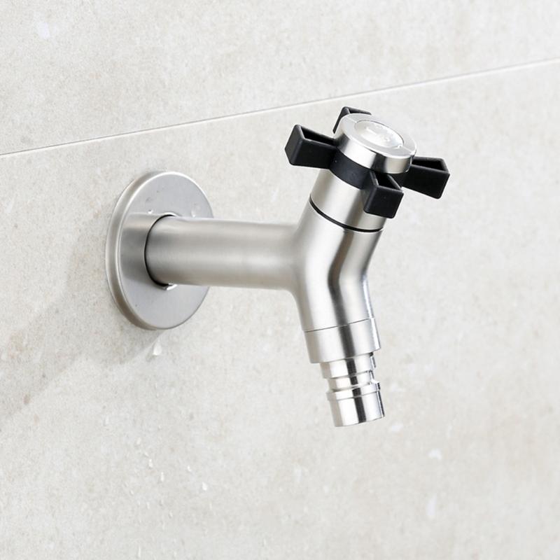 Strong Steel Laundry Faucet Quick Connection Valves Easy Setups Modern Styles Fast Open Valves for Washing Machine