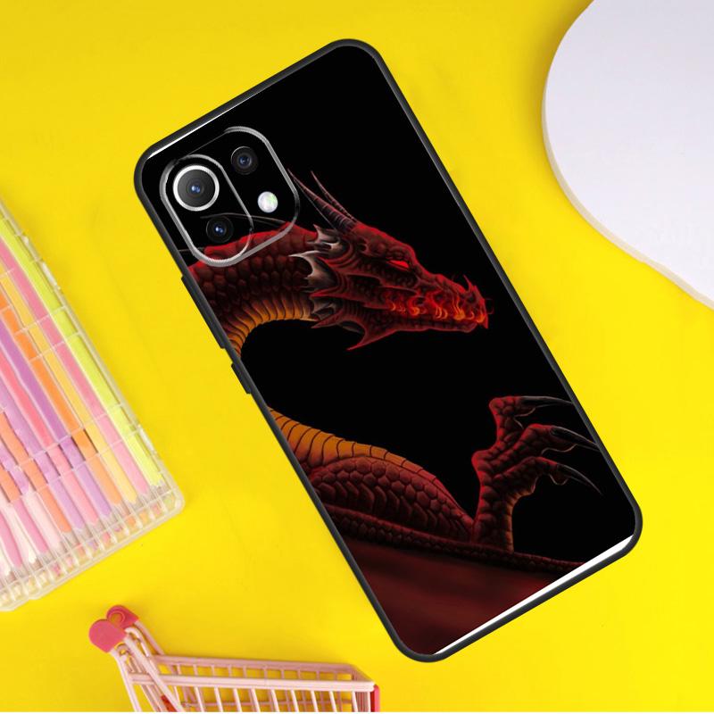 Asian Chinese Dragon Cover For Xiaomi 14 Ultra 13 11T 12T 13T 14T Pro POCO X6 X7 Pro X3 X5 F3 F5 F6 M6 Pro Case