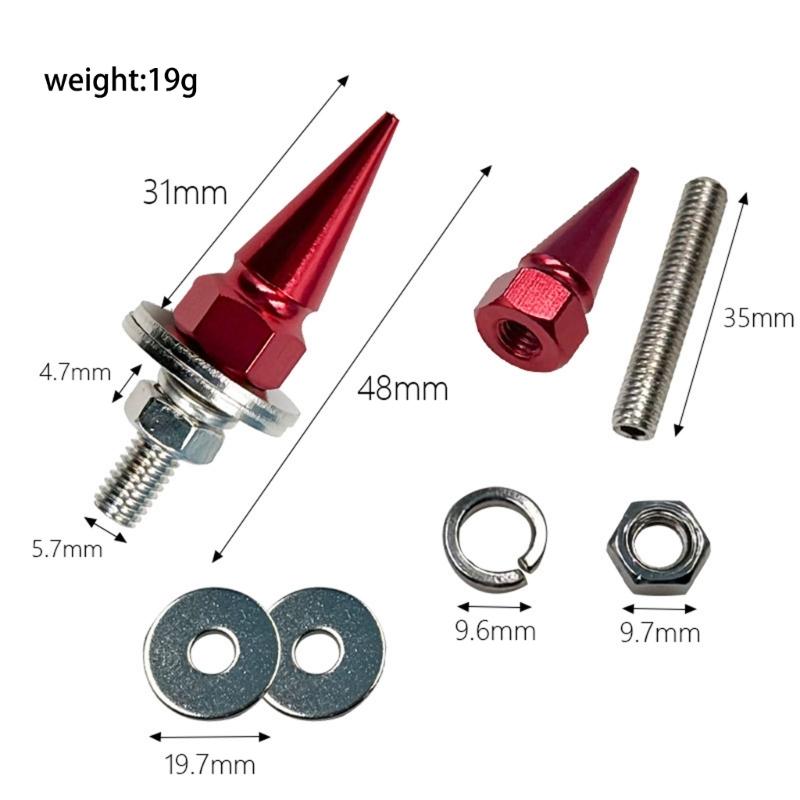 Aluminum License Plate Screws Secure Mounting Rustproof Fasteners For Auto Motorcycle License Plates