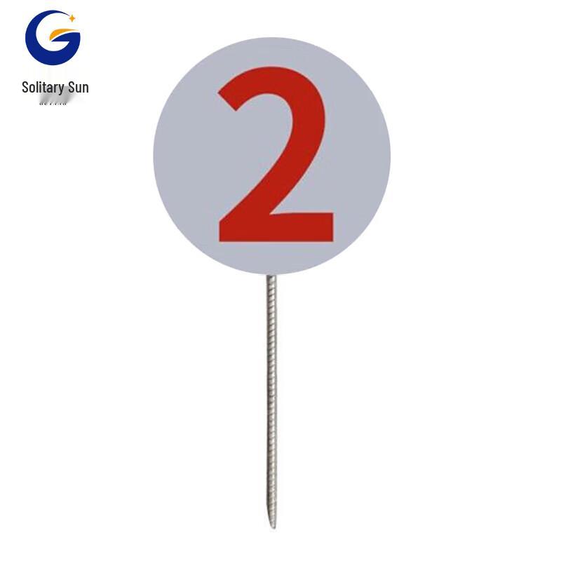 Shooting Range Ground-Insert Number Sign