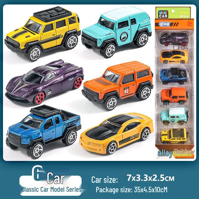 

Детские классические металлические игрушечные машинки: Серия Городское такси и гонки - Маленькая литая модель