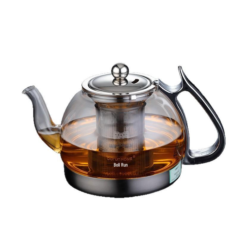 Heat-Resistant Glass Teapot: Induction Cooktop-Ready Kettle for Boiling Water and Brewing Tea