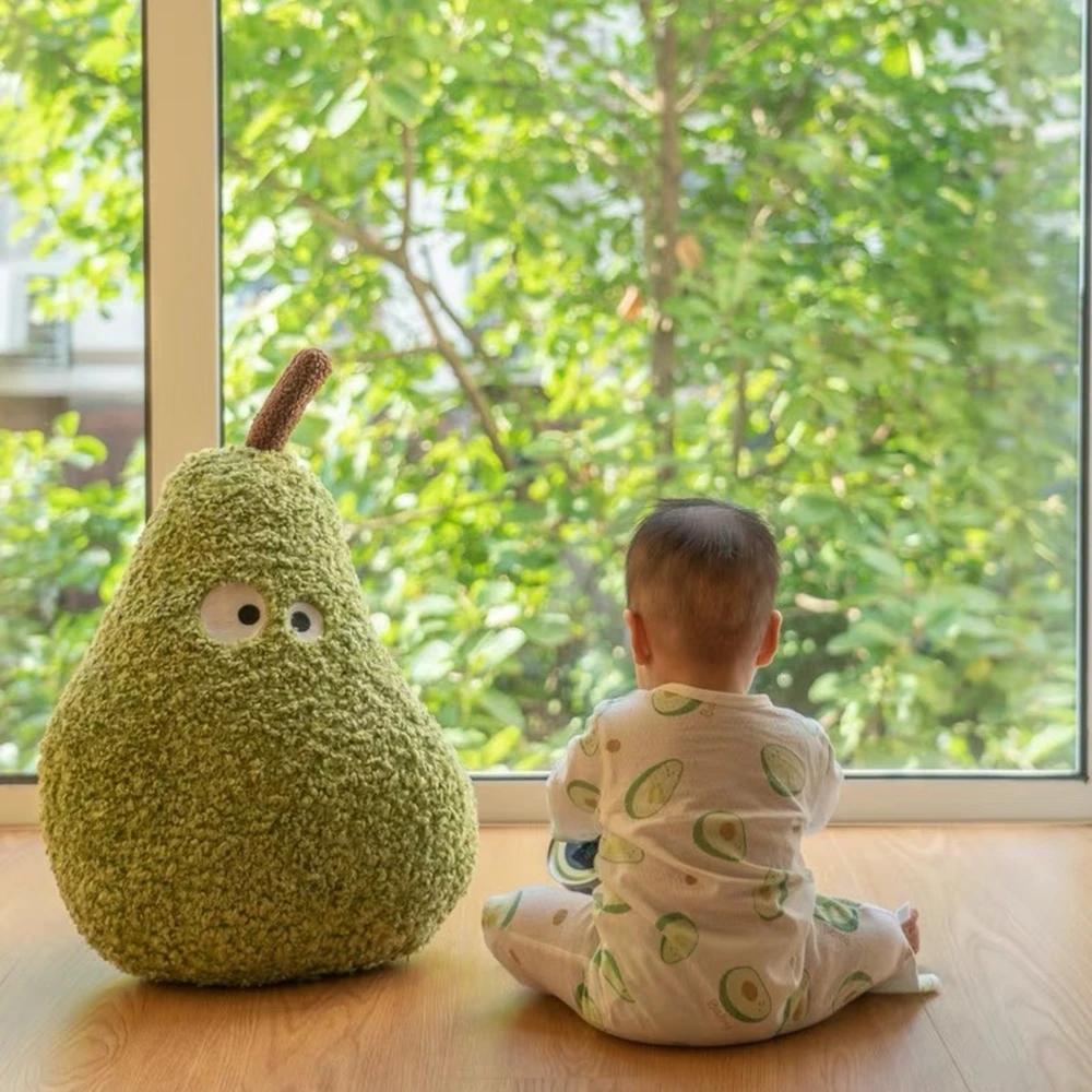 Ein Großes Birnen Plüsch Sofa Schlafen Komfort Kissen Dekoration Beinklammer Grüne Puppe Zum Senden Kinder Geburtstag Weihnachtsgeschenk