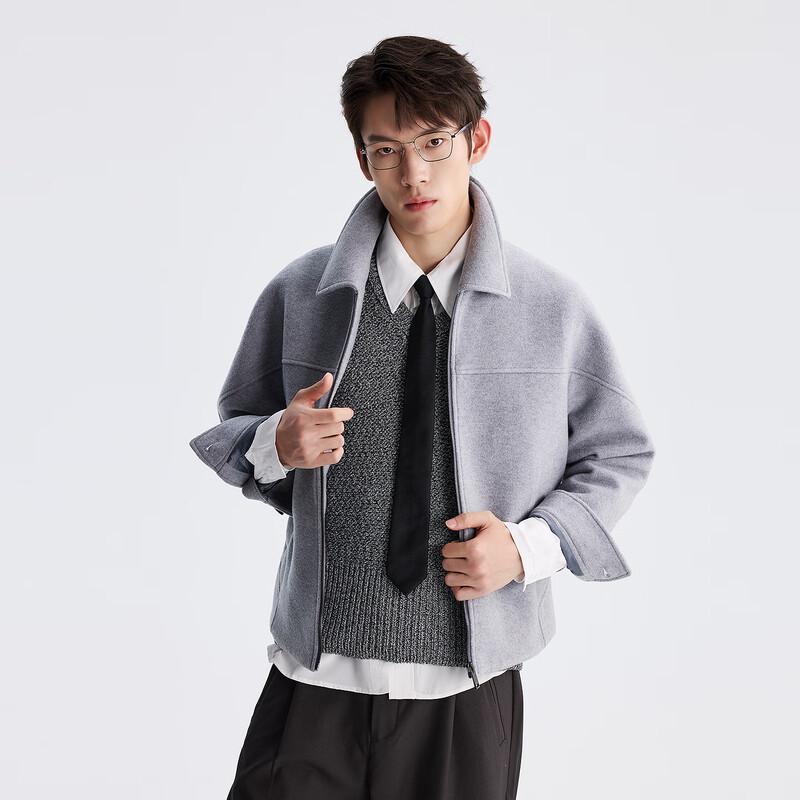 

LILANZ Men s Wool Blend Lapel Commuter Coat 2XL