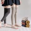 Lolita Girls Loose Leg Warmers Thigh High Black Stockings Over Knee Warm Thick Long Boot Socks for Women Autumn Winter Fashion