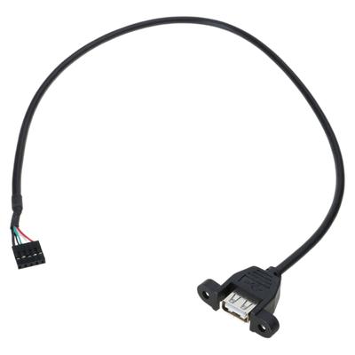 USB2.0 Female To Motherboard 5Pin Header Durability 5Pin USB IDC Motherboard Header Cable for Secure Internal Connection