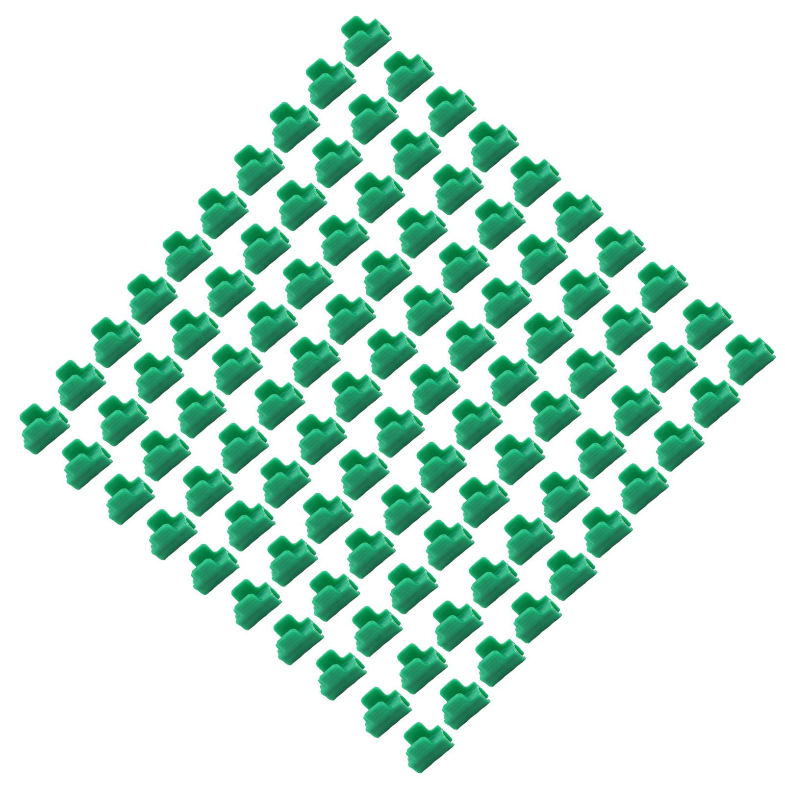 100pcs Greenhouse Clamps Film Row Cover Netting Tunnel Hoop Clip Frame Shading Net Rod Clip Greenhouse Film Clamps