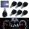 10Pcs Car LED Bulb Dashboard T5 T6.5 W1.2W Instrument Lighting12V 3000K 6000K White Red Ice Blue Auto Panel Lights Accessories