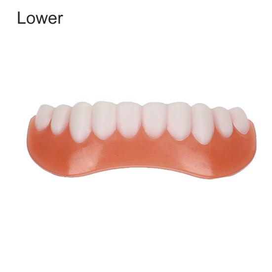 Yousheng Natural Shade Cosmetic Teeth Cover Comfortable Silicone Freedom to Smile Fake Teeth Cover for Dance Hall