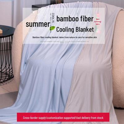 Bamboo Fiber Cooling Blanket and Ice Towel for Cool Summer Comfort