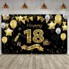 1pc, 2D Flat, Birthday Party Decoration, 18th Birthday Party Decorative Banner, Polyester Suitable for Indoor and Outdoor Use, W