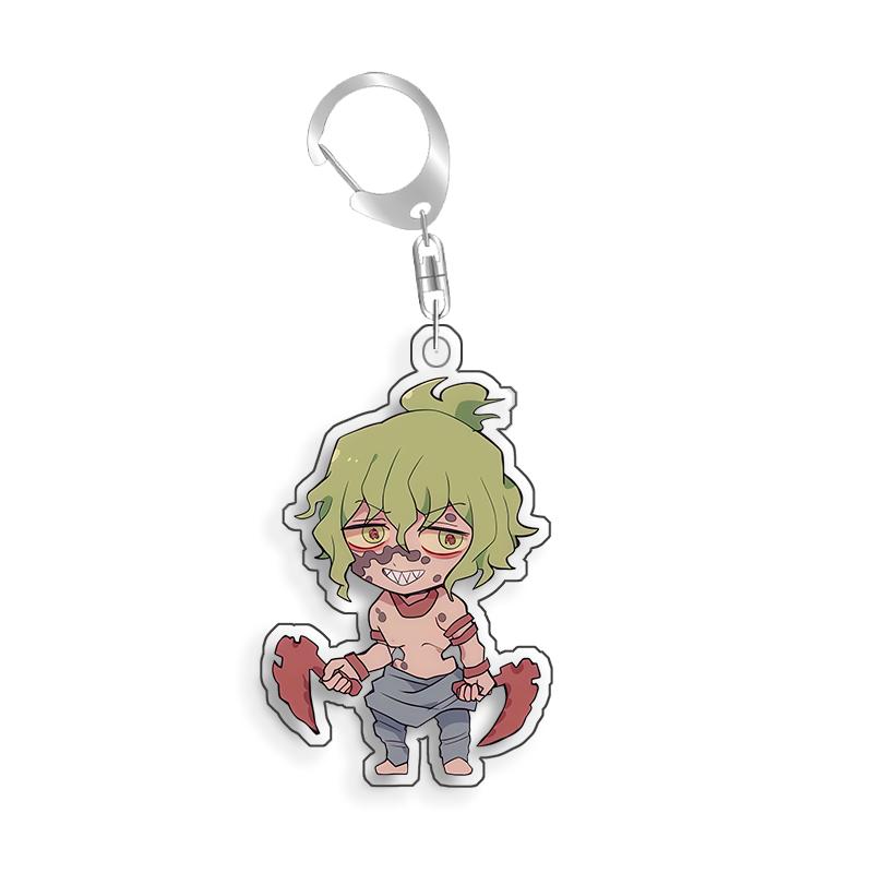 For Demon Slayer Tokitou Muichirou Daki Akaza Douma Gyutaro Acrylic Selfmade Cartoon Anime Keychain Pendant Toy Gift 5cm