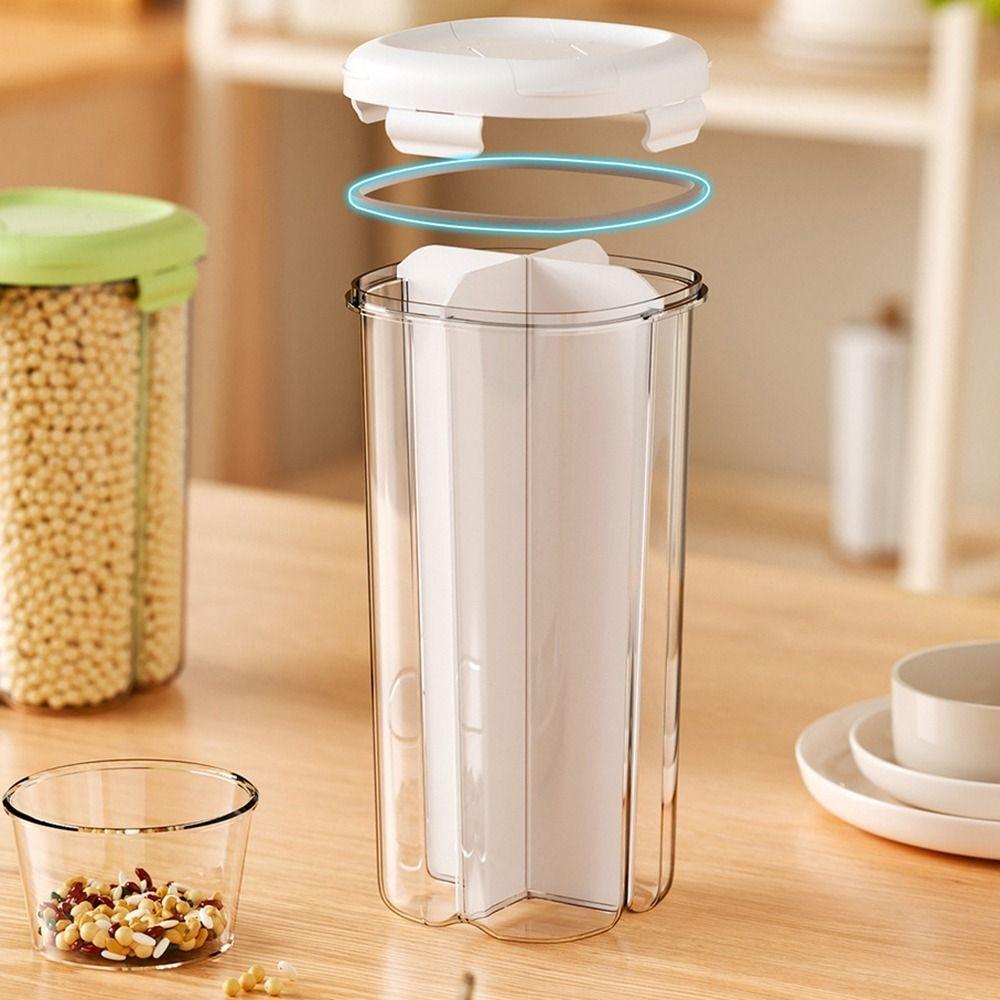 Large Capacity Cereal Grain Dispenser Sealed Food Storage Box Grain Storage Container  Kitchen