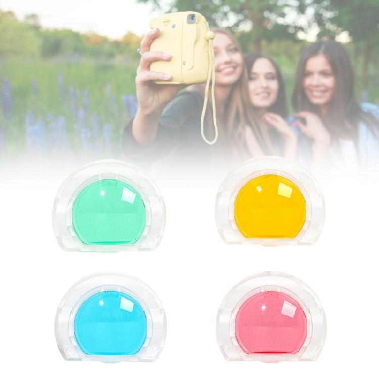 Interchangeable 4 Color Photo Lens Filter Kit for Instants Mini 13 Camera