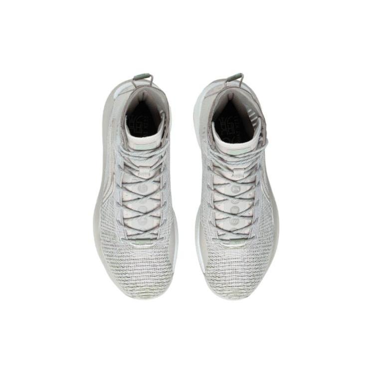New LiNing YuShuai 13 Boom Sand Hawk Anti Slip And Wear Resistant Lightweight High Top Basketball Shoes Men's Gray ABAP065-21