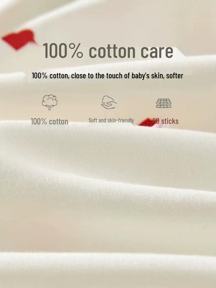 Pure Cotton Long Sleeve Baby Bodysuit for All Seasons