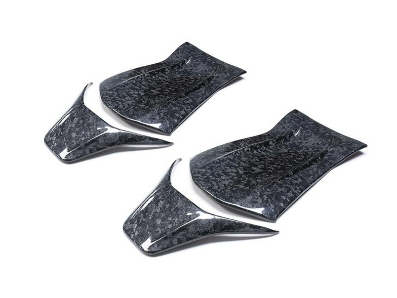 Dry Carbon Fiber Seat Backrest Sticker for Mercedes-Benz C63, GT CLA, GLA, A45, E63 AMG