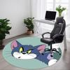 1pc Tom Jerry Office Round Area Rug, Under Office Chairs Bedroom Living Room Home Decor A1016106