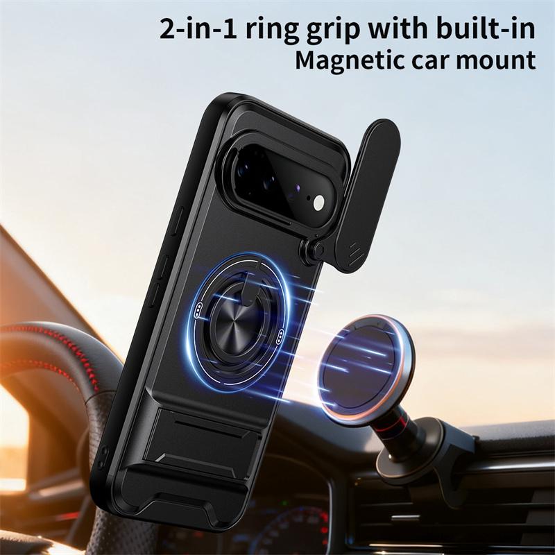 Custodia Armor Per Google Pixel 11Pro 5G Cover con Protezione Scorrevole per Lente della Fotocamera Coque Per Pixel 11 Pro XL Pixel11 Copertura per Ricarica Wireless