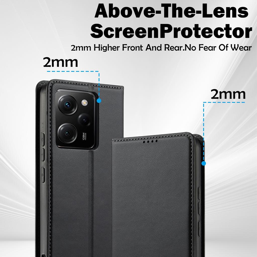 LC.IMEEKE L1 Series for Xiaomi Poco X5 Pro 5G/Redmi Note 12 Pro 5G Case PU Leather Wallet Stand Phone Cover