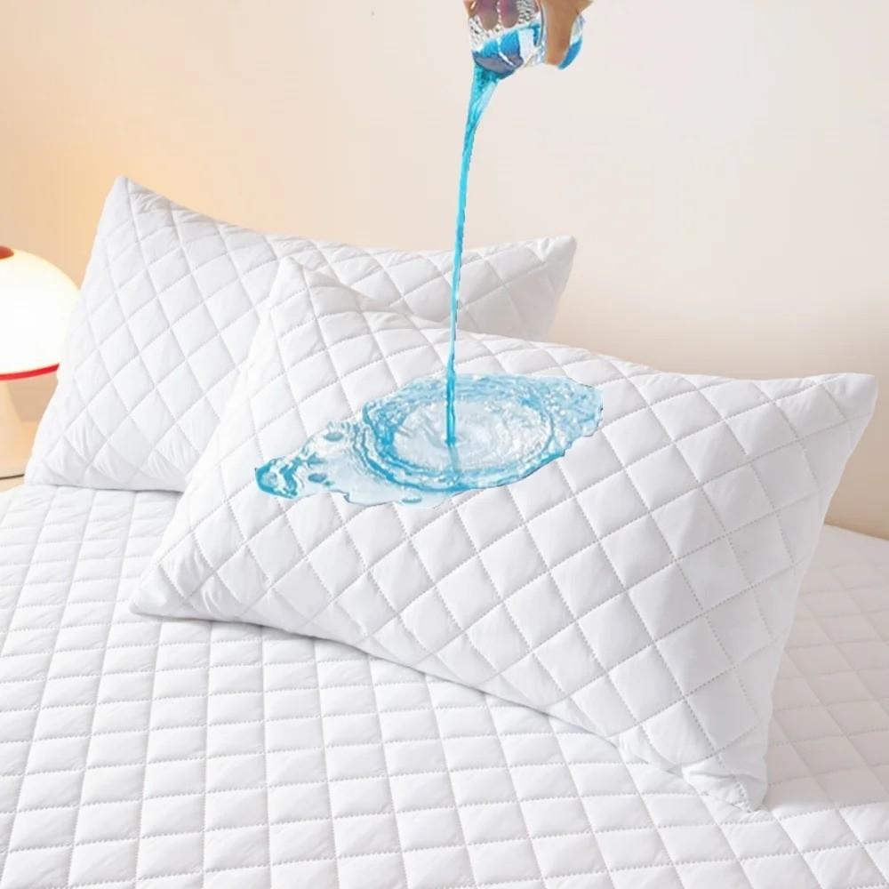 Anti Stain Pillow Cover Machine Washable Pillow Protector Waterproof Pillowcase  Home Decoration