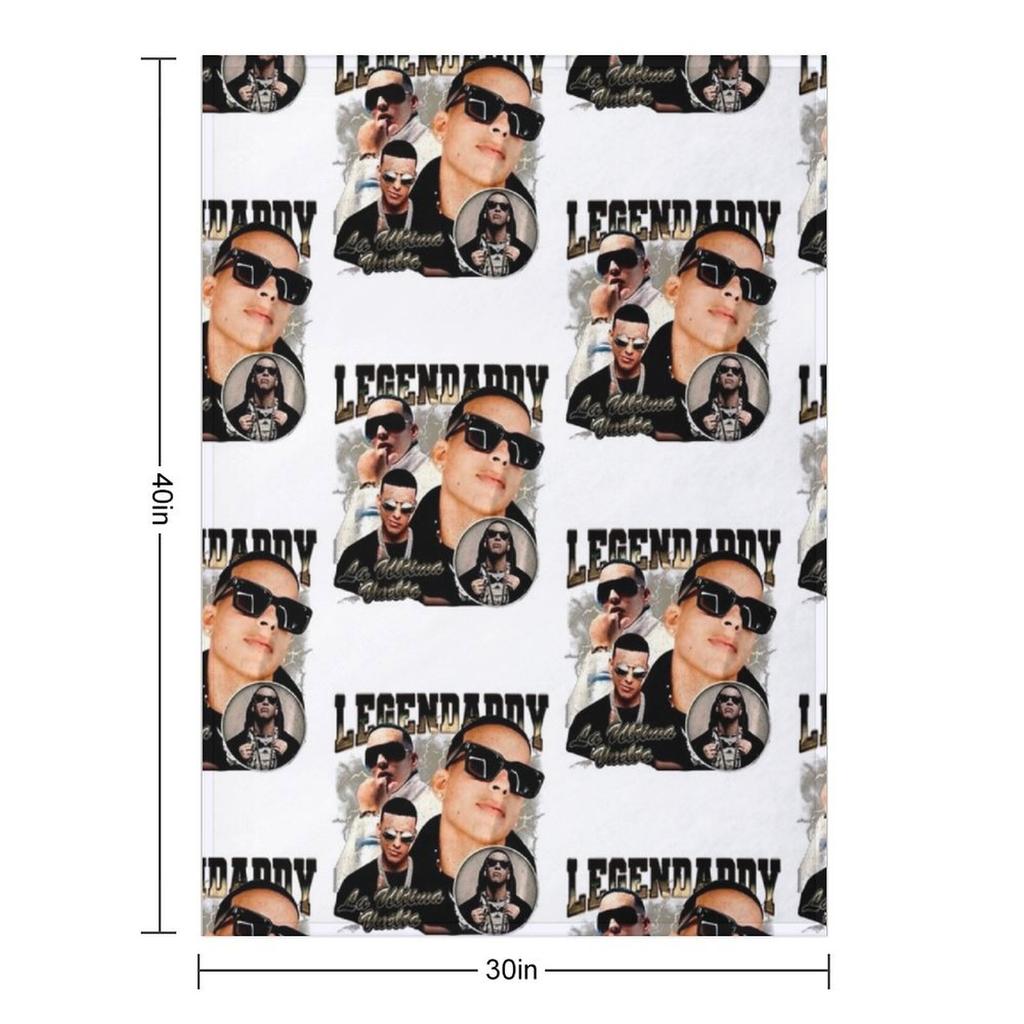 retro Daddy Yankee Throw Blanket valentine gift ideas Multi-Purpose sofa bed blankets and throws Blankets