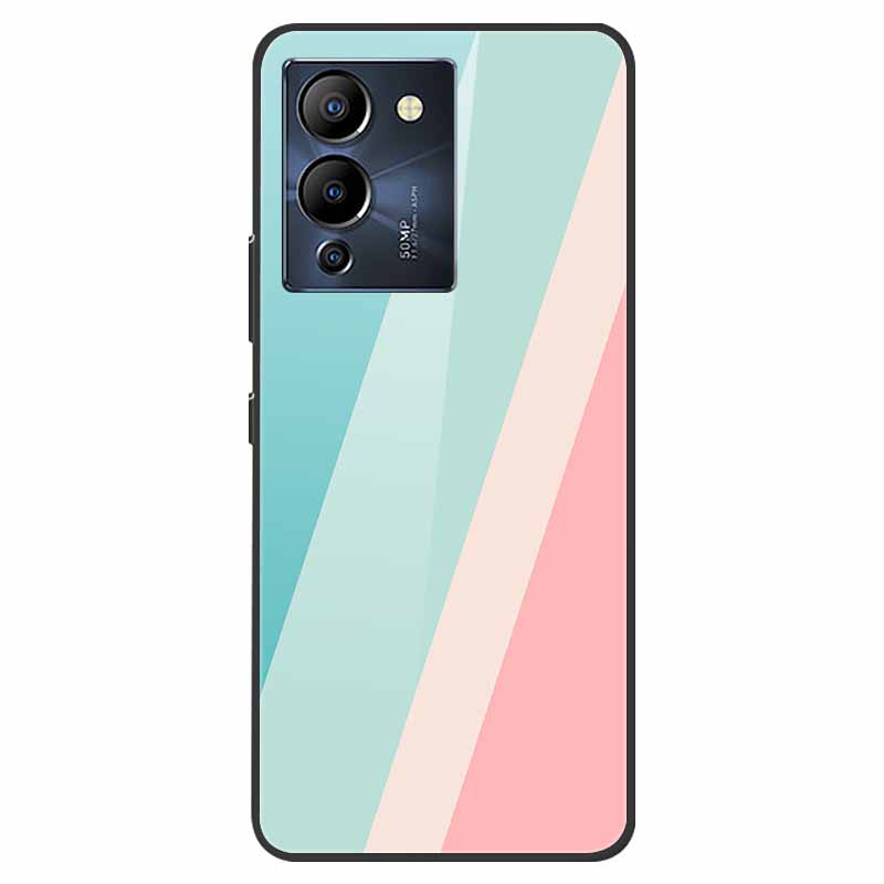 For Infinix Note 12 G96 Case X670 Marble Tempered Glass Hard Back Cover for Infinix Note12 Helio G96 Phone Cases 6.7'' Fundas