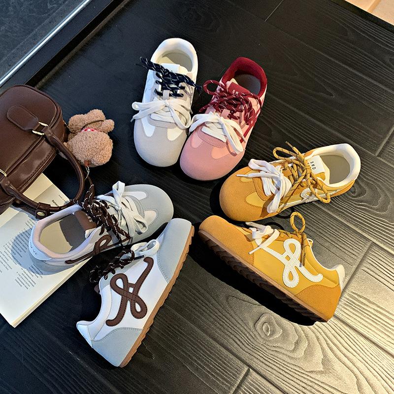 Retro Dexun shoes women's 2025 new spring soft-soled sports shoes design sense casual shoes contrasting colors Forrest Gump shoes