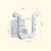 2pcs Slipper Rack Self-adhesive No Punching Bathroom Slipper Hook Toilet Drainage Rack Wall Mounted Storage Shoe Drying Rack