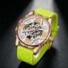 Fashion Onola Four Leaf Clover Fully Automatic Mechanical Watch Men'S And Women'S Waterproof Tape Strap