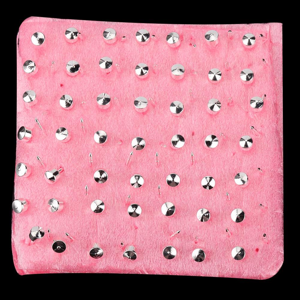 98pcs Metal Ear Stud Ear Cap Earnuts Piercing Tool Earrings Jewelry Accessories Set