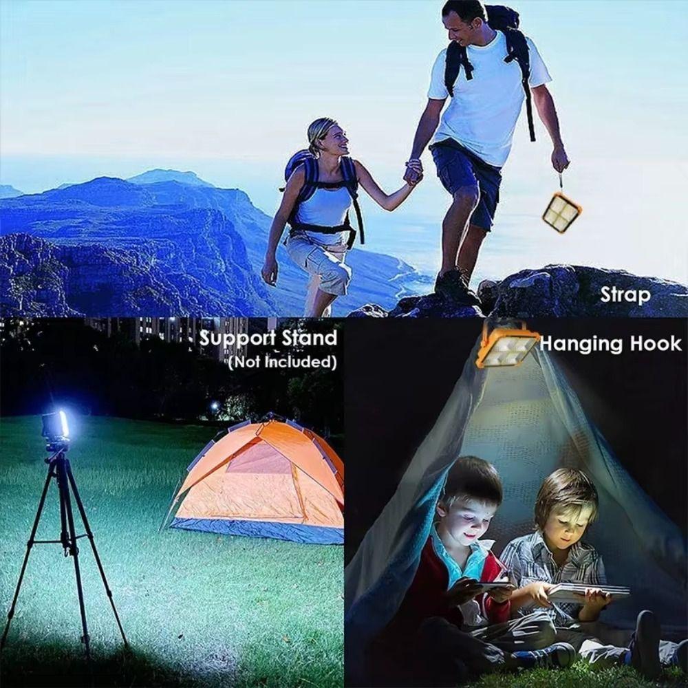 Plastic Tent Camping Lantern with Battery Indicator Emergency Survival Lights  Camp Supplies