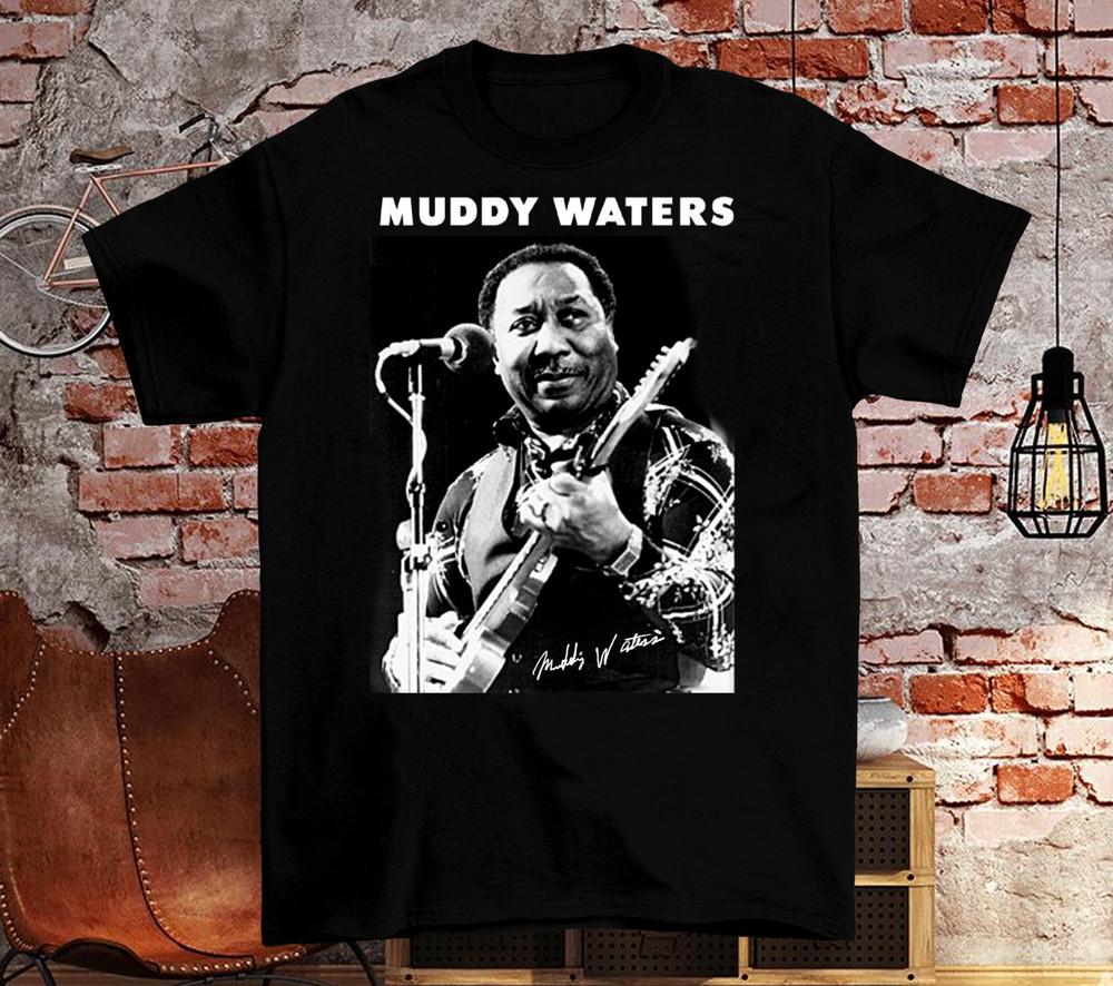 Muddy Waters Signature Classic T Shirt Black All Size Gift Fan Unisex T-Shirt