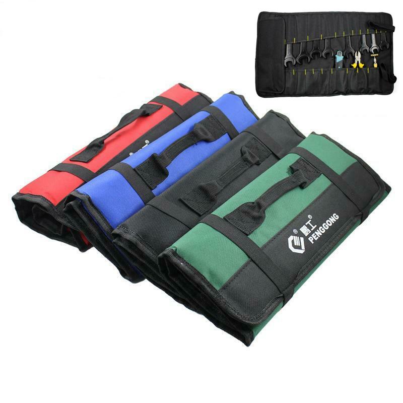 

Multi-function Waterproof Oxford Carrying Handles Folding Roll Bags Portable Toolkit Storage Tool Bag red#0