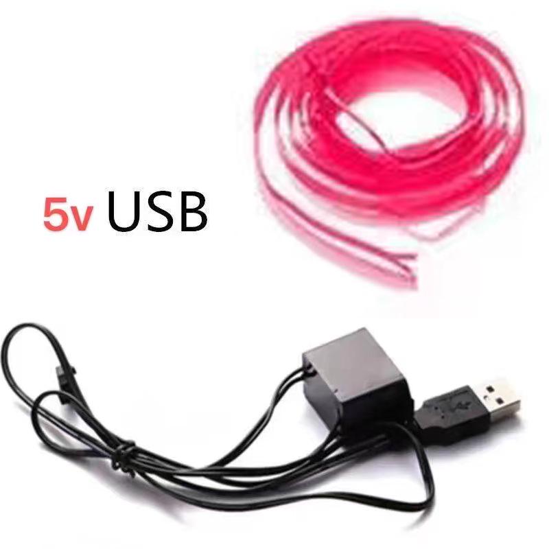 LED Multi-Color Ambient EL Wire Car Door Gap Light Strip