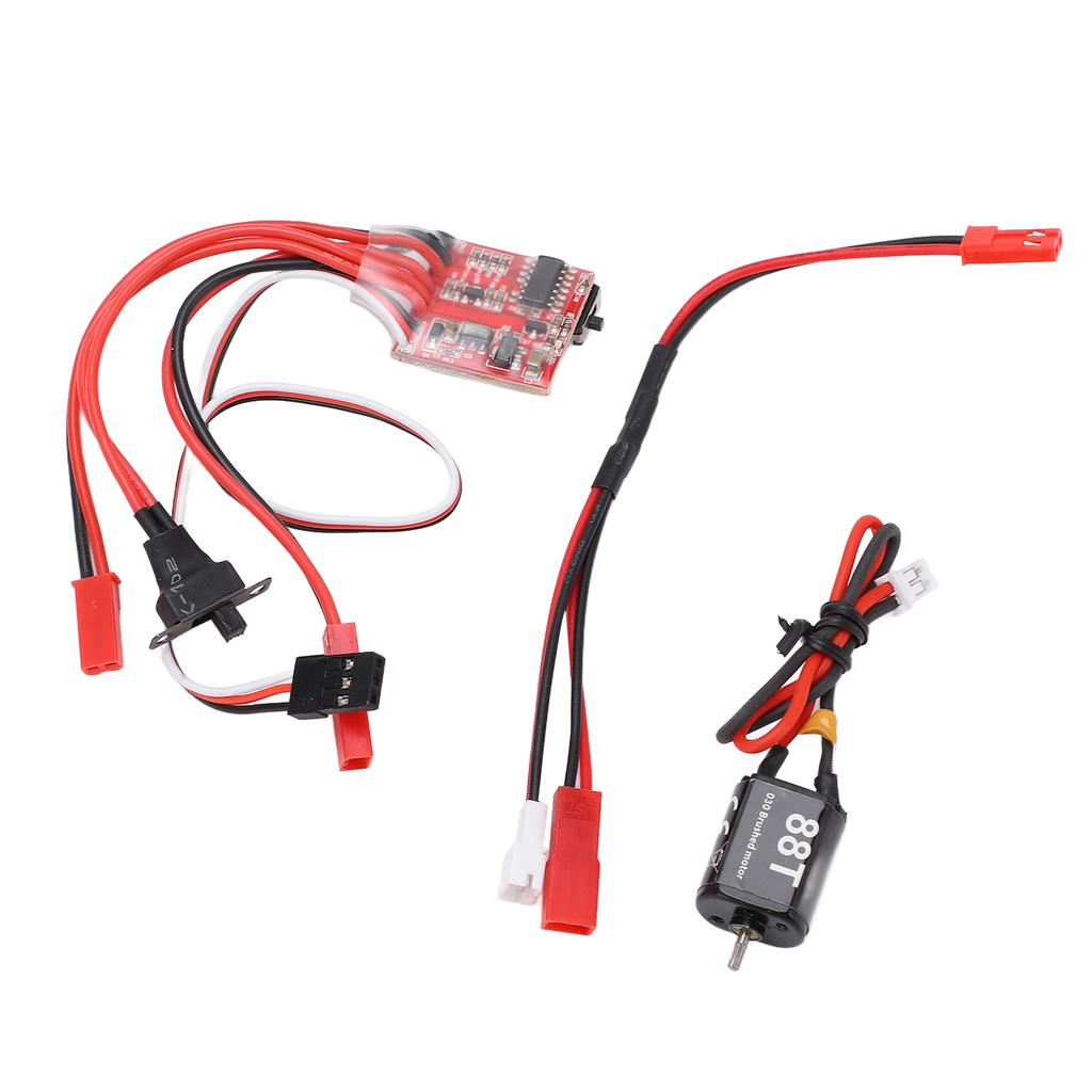 Brushed RC Motor 030 88T High Torque RC Motor with 30A ESC for 1 24 RC Crawler Car