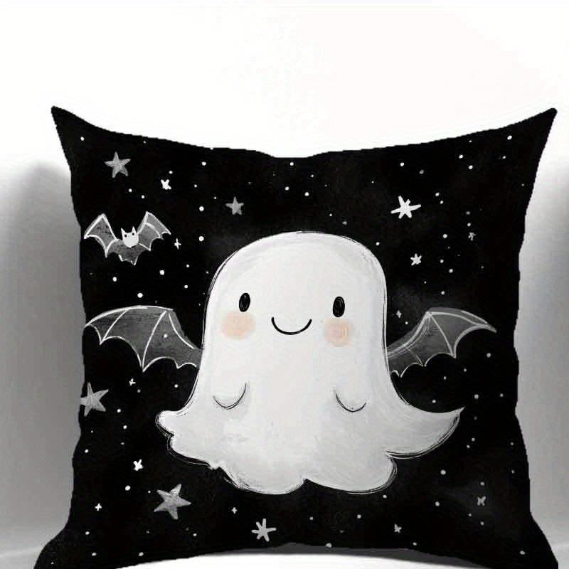 

Spooky Cute Ghost Pattern Halloween Pillowcases for Haunted Decor! Sofa cushion cover holiday party decoration gift 40x40cm