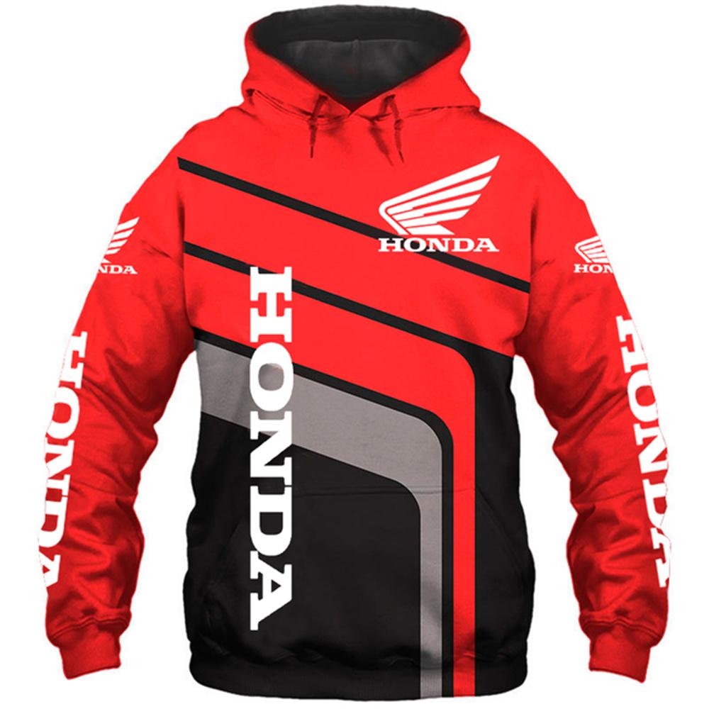 Sudadera con capucha Honda para hombre, sudadera con estampado 3D para motocicleta, moda para deportes al aire libre,