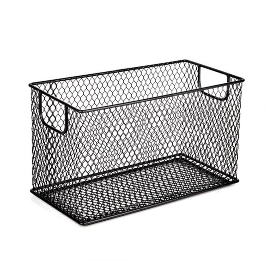 Mesh Wire Storage Basket Multifunction Organizing Organizer Bin Wire Basket for Shelves Bathroom Countertop Pantry Laundry
