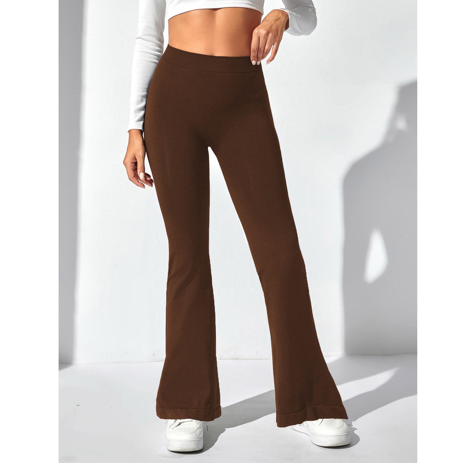 

Женские повседневные бесшовные брюки для фитнеса с подтяжкой бедер, облегающие и с высокой талией, штаны для йоги Seach Hip S кофейный