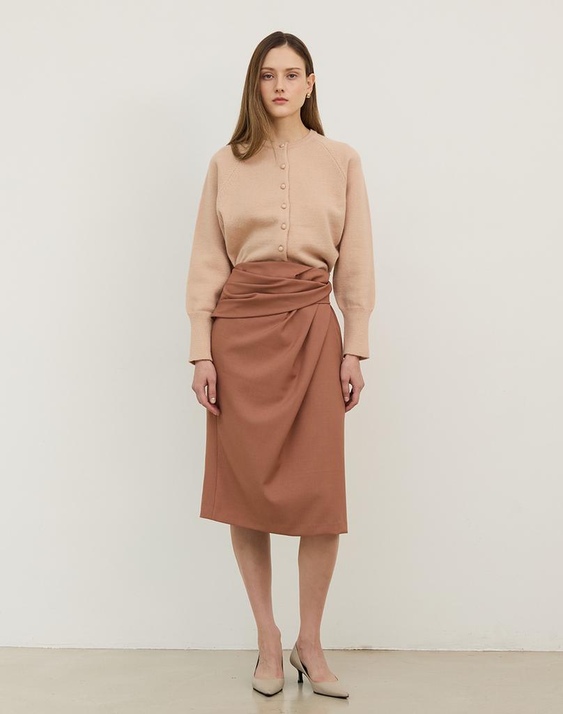 G Mar Drape Shirring Skirt 3Colors Drape Shirring Skirt